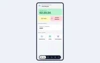 Fahrer-App: Startseite mit Stempeluhr