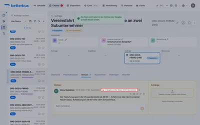 Die Notiz trägt jetzt das Kennzeichen der Übernahme. Es sagt den Zustand — der Text steht ab sofort in den Vergabe-Notizen von Nordtour.